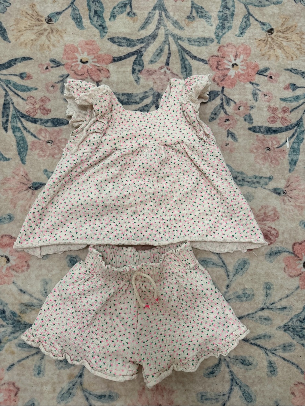 Zara girls shorts set